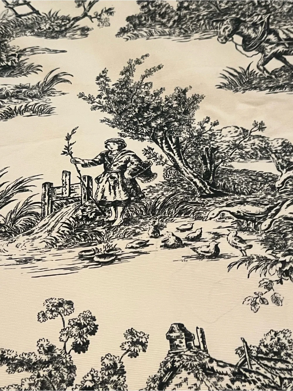 Toile French Country Curtains